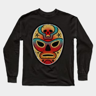 Luchador - Wrestling - Grunge design Long Sleeve T-Shirt